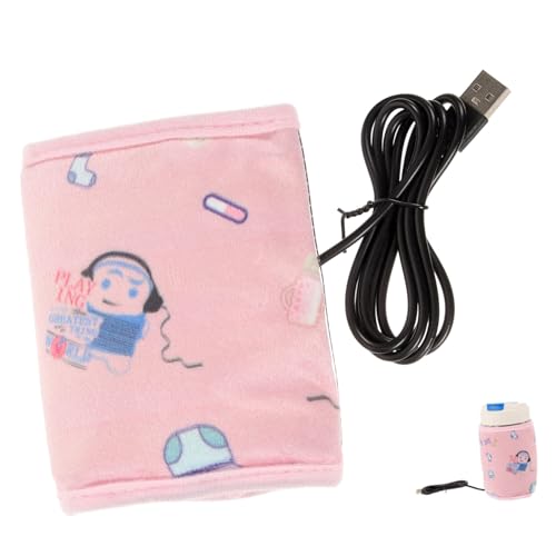IWOWHERO Portable Bottle Warmer Cover Cloth Heater for Cars Home Travel Convenient Milk Bottle Insulator Bright Color Design