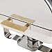 Winware 8 Qt Stainless Steel Roll-Top Chafer, Gold Accent
