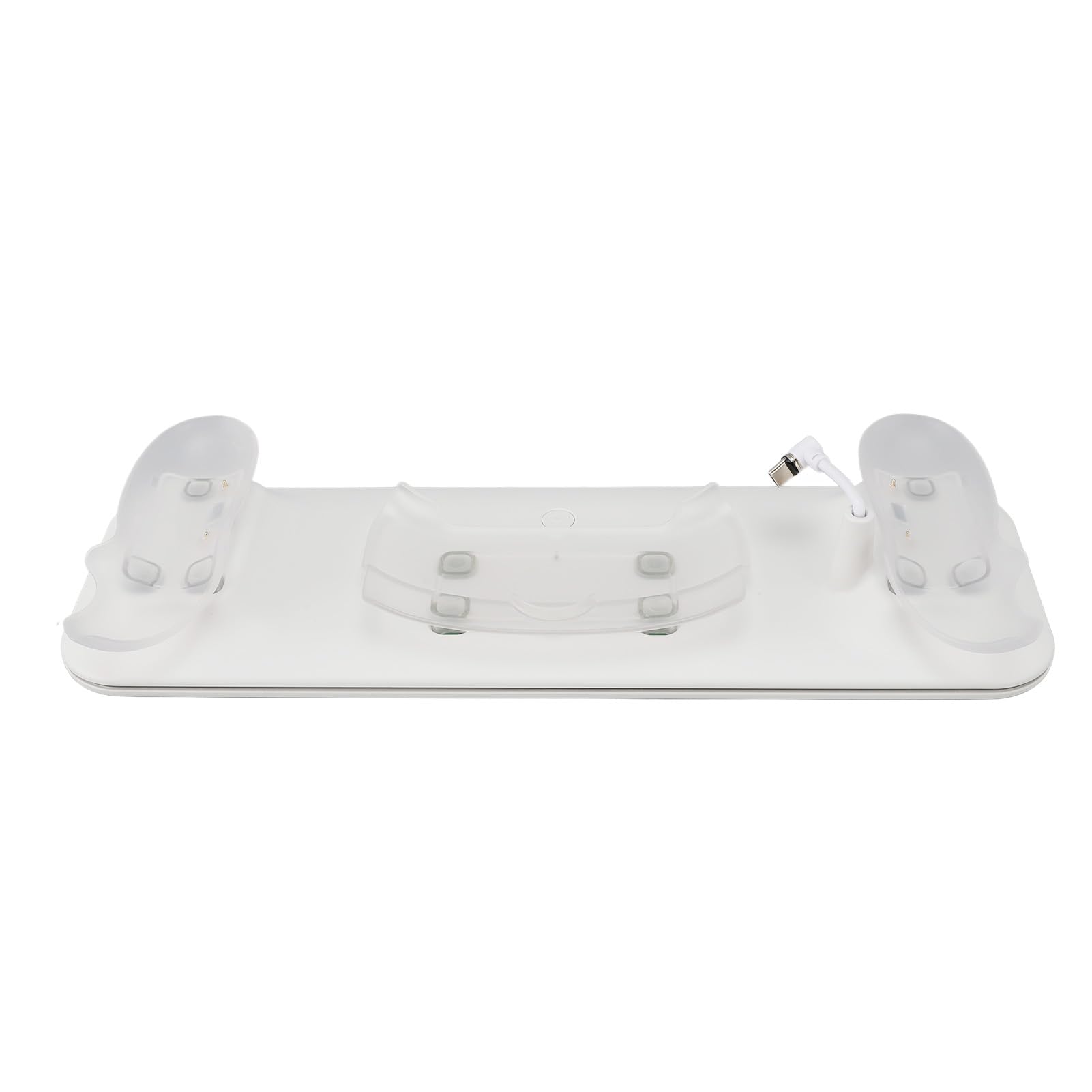 Asixxsix Dock di Ricarica per Visori VR, Caricabatterie per Controller VR con Durata Prolungata della Batteria Dal Design Magnetico, Stazione di Ricarica con Illuminazione RGB e Materiale ABS per