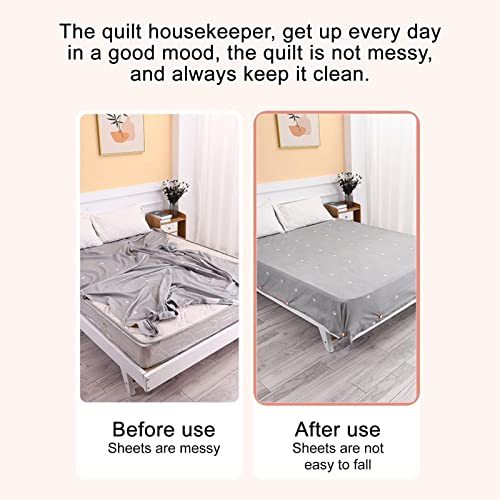 2 Pcs Capa de edredon segurando clipe - Alfinetes de edredom de edredom com botão de pressão | Alfin