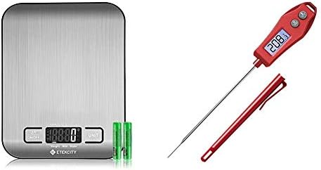 Etekcity Small Food Scale and Red Meat Thermometer