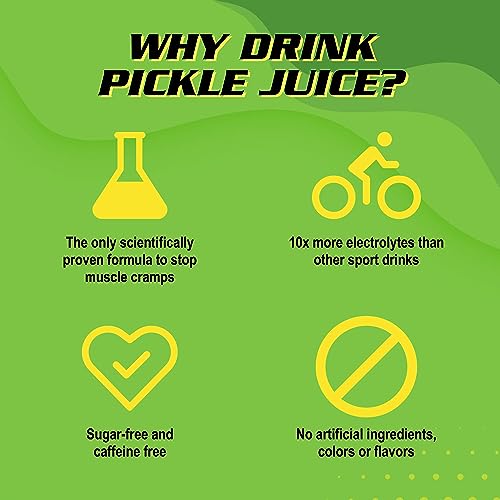 Pickle Juice Sports Drink Shots, Extra Strength - Relieves Cramps Immediately - Electrolyte Pickle Juice Shots for Day & Night Time Leg Cramp Relief - 2.4 oz, 24 Pack