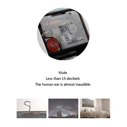 Horloge murale design moderne en bois authentique finition bicolore haut de gamme - 6