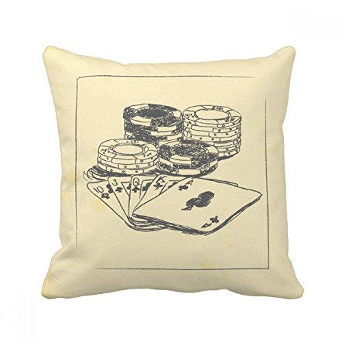 Coussin casino multicolore 40 x 40 cm avec insert pour canapé