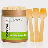 WoodU Wooden Miniature Spoons 3.5
