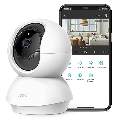 Tapo 2K Pan Tilt Security Camera for Baby Monitor, Dog Camera, C210