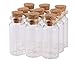 MaxMau 10ml Small Glass Bottles with Cork Stoppers,pack of 100 Vials Tiny Jars for DIY Art Crafts Projects Store Wishing Bottles Message Wedding Favors Gift