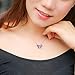 Aurora Tears 925 Sterling Silver Butterfly Necklace,Women Butterflies February-Amethyst Birthstone Pendant Necklace for Birthday Wedding Gift