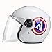MXXQQ Casque De Skateboard De 52-54Cm pour Enfants De 52-54Cm pour 6-11 Ans Garçons Girls, Casque De Vélo pour Le Vélo Scooter Skatherboard Skateboard,Blanc
