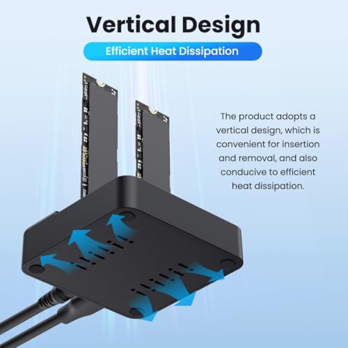 chenyang USB 3.2 Gen 2X2 20Gbps Dual Bay M.2 NVME SSD Cloner Dock miniatura 4
