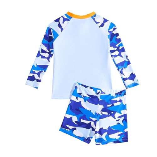Toddler Swimsuit Boy 2-Piece Dinosaur Bathing Suit with Rash Guard Cute Toddler Boy Swimsuit Dinosaur2