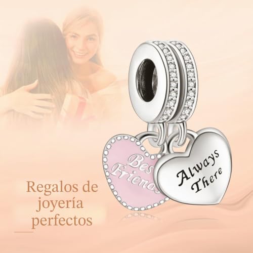 Abalorio de plata de ley 925 Annmors elegante para pulsera Pandora 3
