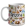 Lotacy Arizona Symbols Colorful Coffee Mug, Ceramic 11 oz, Arizona Souvenirs and Gifts Men And Women #1