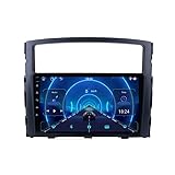 9 Pulgadas Radio Coche con Pantalla Táctil GPS De Alta Definición Coche Reproductor BT para Pajero 4 2006-2014 Conecta y Reproduce Mandos Volante Manos(HM607 8 Core 4G+WiFi 2+64GB)