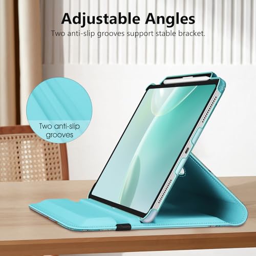 Étui iPad Pro 13 M5/M4 protégeant le stylet et offrant une rotation multi-angle
