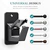 3M Adhesive No Drill Curtain Rod Brackets - Heavy Duty 30LB Holders for Bathroom Bedroom Kitchen, Universal Damage-Free Window Rod Hooks with Nail-Free Installation (4PC Black) #2