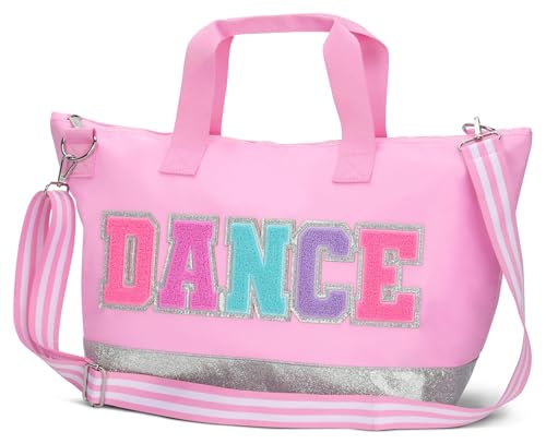 iscream 20" x 11.25" Dance Travel Tote Bag with Dual Handles, Adjustable Shoulder Strap and Zipper Closure3