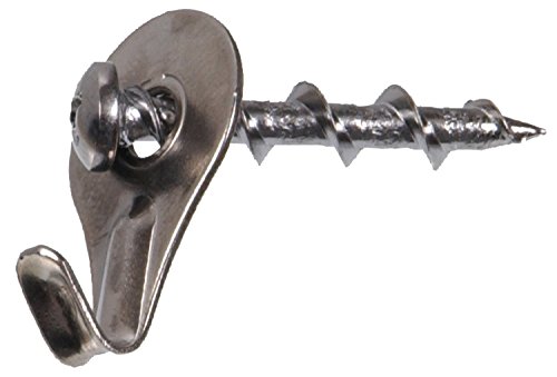 Image of Hillman WALL DOG Chrome Gold Self-Drilling Picture Hanger 50 lb. 10 pk