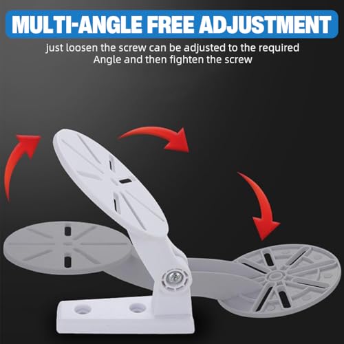 Image of ZORBES 3Pcs Security Camera Wall Mount Adjustable Camera Stand, No Drill Camera Bracket Dome Camera Wall Mount L-Shaped Stand for CCTV Baby Monitor Security IP Webcam Indoor Outdoor