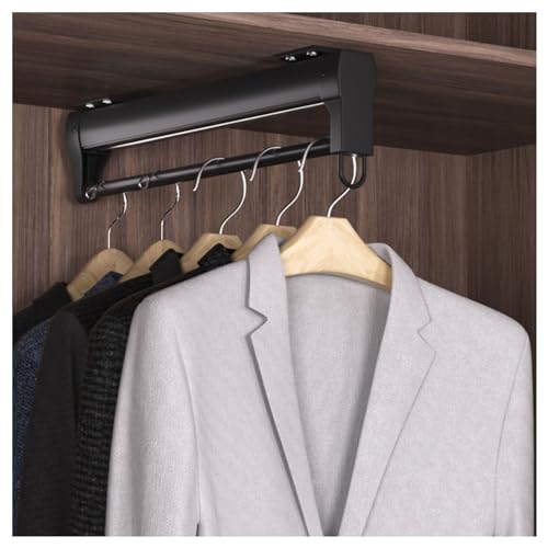 Porte-pantalons rétractable penderie 31,5 cm de fixation supérieure