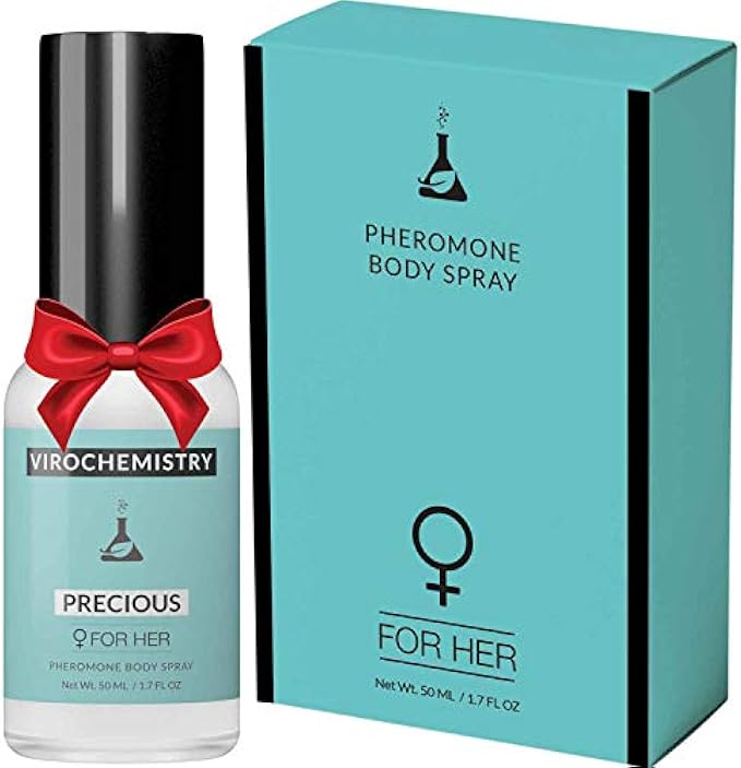VIROCHEMISTRY Pheromones For Women (PRECIOUS) Body Spray - Elegant, Ultra Strength Organic Human Pheromones Fragrance Body Spray 50mL - [Human Grade Pheromones to Attract Men]
