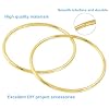 Waziaqoc 12 Pcs Dream Catcher Rings, 2 Inch Metal Craft Hoops, Gold Macrame Hoops for DIY Crafts & Dream Catcher Supplies #1