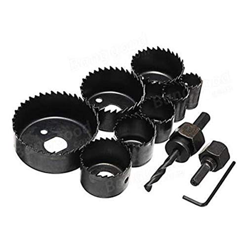 Set de 11 brocas sierras para madera y metal miniatura 2