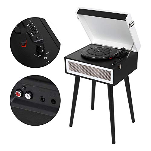 FMOPQ Record Player Turntable Portable Bluetooth LP Phonograph with Built in Stereo Speakers 3-Speed Belt-Drive… - Les Beatles, Paul McCartney, John Lennon, RIngo Starr, George Harrison FMOPQ Record Player Turntable Portable Bluetooth LP Phonograph with Built in Stereo Speakers 3-Speed Belt-Drive… – Image 3