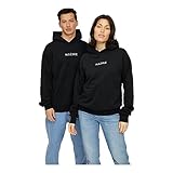 innen weich angeraut mazine Logo Heavy Unisex Hoodie, Größe_Bekleidung:XL, Farbe:Black
