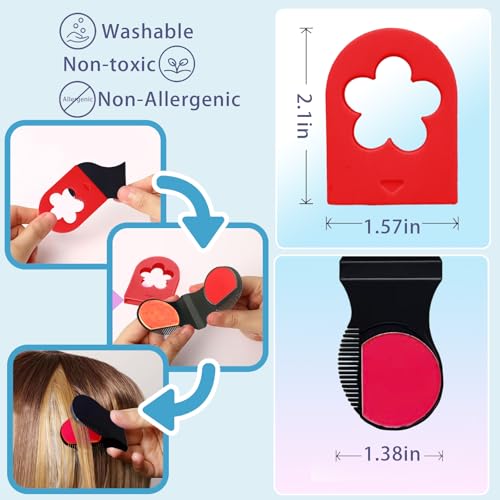 HaiolorPro Haarkreide für Mädchen Set, 10 Auswaschbare Farben Haarkreide für Kinder, Mitgebsel Kindergeburtstag, Geschenk Mädchen 4 Jahre bis 15 Jahre, Mädche n 5 Jahre Geschenkideen