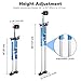 Yescom Drywall Stilts 36-50 inches Adjustable Aluminum Tool with Comfort Knee Pads for Ceiling Installation/Repair Painting Taping Parade Costume Blue