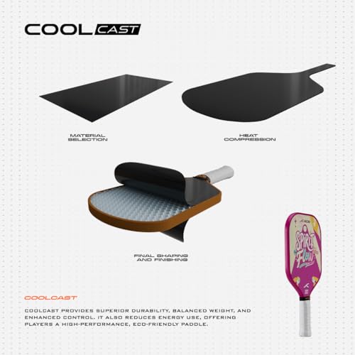 Image of Hundred Spirit X Flow - Pickleball Paddle | 13mm Core | Wide Body Power Paddle | Enhanced Sweet Spot | Ideal for Beginners & Intermediate Players | Free Paddle Bag