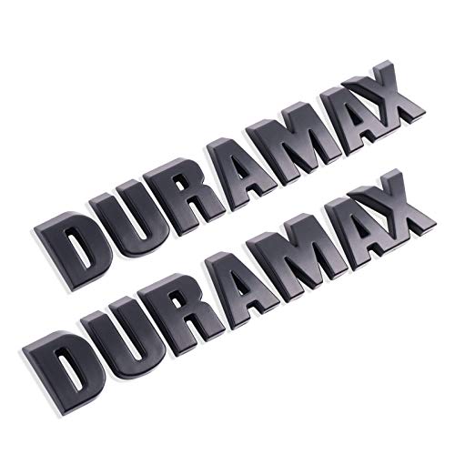 Emblemas DURAMAX negros para sustituir logos desgastados en Silverado 2019-2021