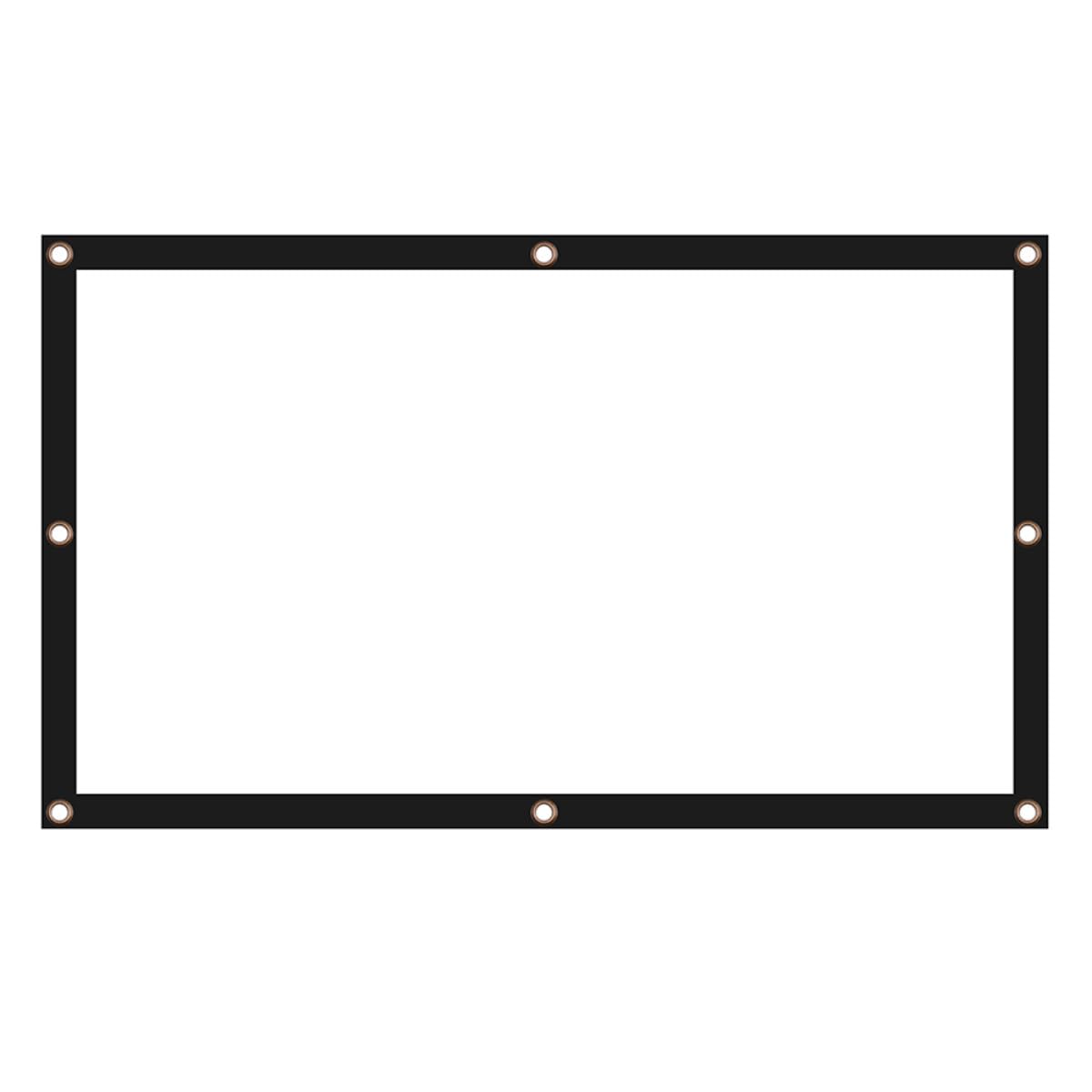 Pantalla de proyector portátil 16:9 con tela de poliéster plegable 8