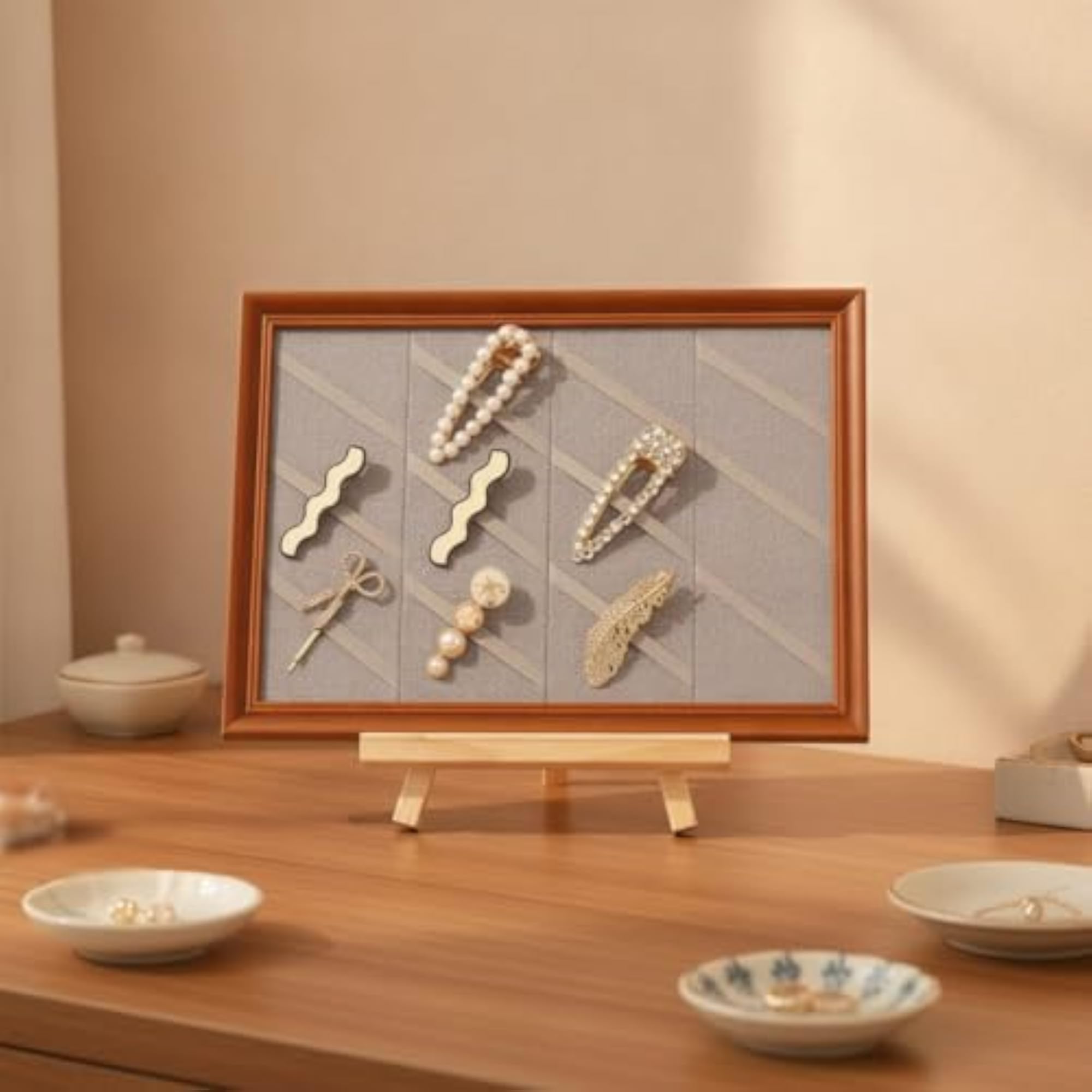 Tabletop Hair Accessory Organizer, Rectangular Jewelry Display