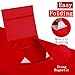 UoeRing 1 Pcs Red Gift Box 9.5x6x3 inch Small Luxury Gift Box for Presents with Magnetic Lid Collapsible,Valentine's Day,Christmas,Contains Card, Ribbon, Tissue Paper,Shredded Paper Fille
