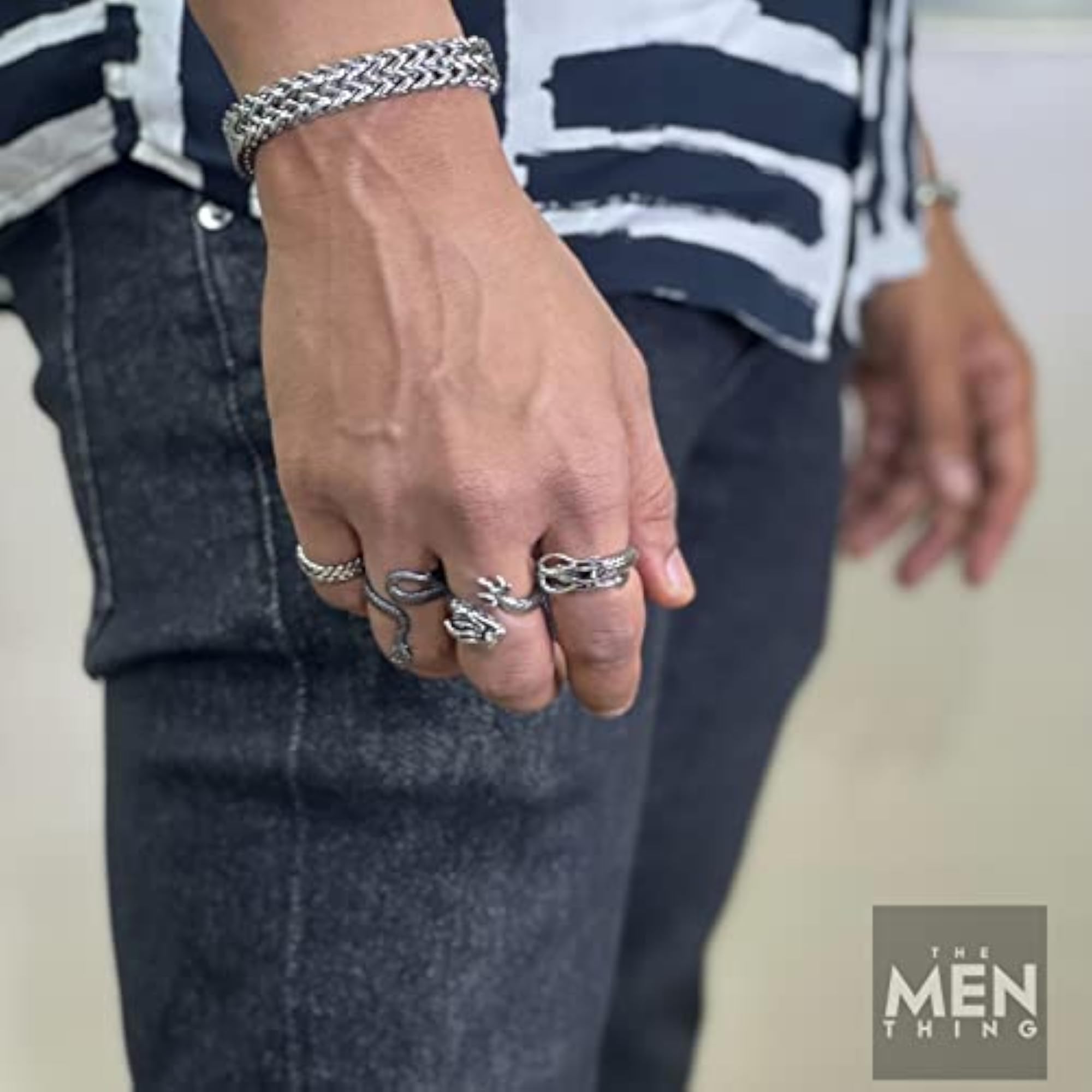 FIRY DRAGON Alloy Adjustable Vintage Ring