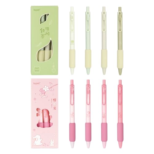 Pack de 8 bolígrafos gel retráctiles tinta negra 0.5 mm