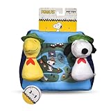 Peanuts for Pets 3-Piece Interactive Dog Toy Set, Burrow Toy, Snoopy & Woodstock Mini Plushes with Squeak Sound & Adventurer Tent with Crinkle Feature, Ideal for Small to Large Dogs