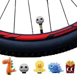 XFSRG 5 Piezas Tapas de Válvula Bicicleta con Figuras Dibujos Animados