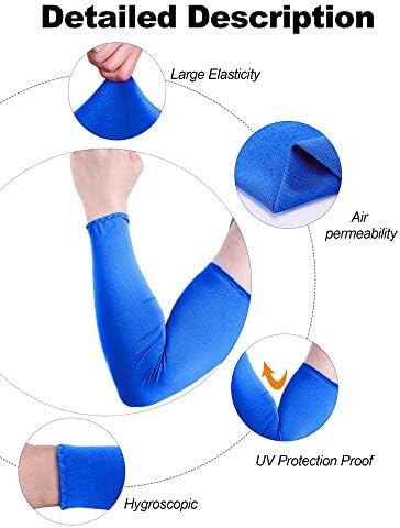Miniatura 6 de Boao 10 Pairs Arm Sleeves for Men Women Cooling Compression Arm Sleeves UV Sun Protection Arm Sleeves Tattoo Cover Up Sleeve