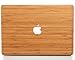Produktbild WOODWE® Echtholz MacBook Cover/Skin für Pro 13 Zoll Touch Bar Ausgabe | Modell: A1706/A1708/A1989/A2159; Ende 2016  2019| Echtes & natürliches Bambus Holz | TOP Cover