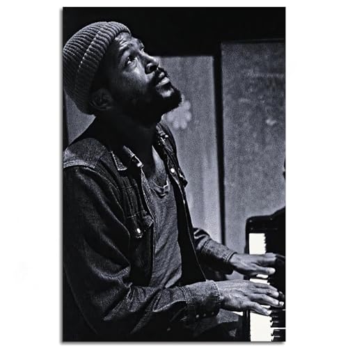 Boeyesuefi Marvin Gaye Wall Art Canvas Prints Poster For Home Office Decorations Unframed 12'x8'