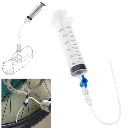 Image of Windance 1 Set 60ml Tubeless Sealant Syringe Kit for Motorcycles Scooters Bicycles with 1 Valve Core Removal Tool, 6pcs French Valve Cores, 6pcs Valve Caps, Tire Repair Tool Injector