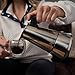 London Sip Stainless Steel Stovetop Espresso Maker Moka Pot Italian Coffee Percolator, Silver, 10 Espresso Cups