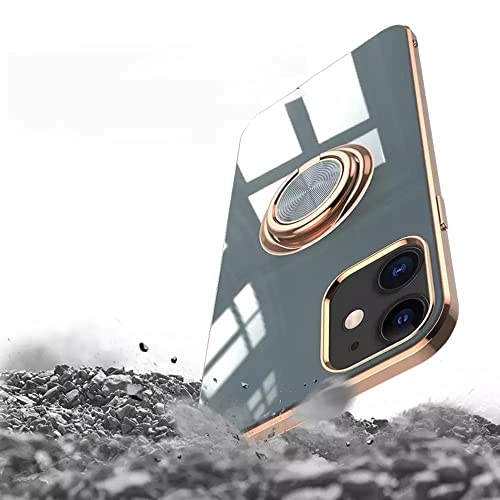 Coque iPhone 12 Pro Max luxueuse anneau or protection premium style chic