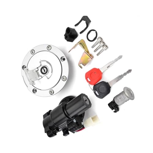 Kit Clé VFR 800 Anti-Grippage avec Contacteur d'Allumage et Bouchon Réservoir