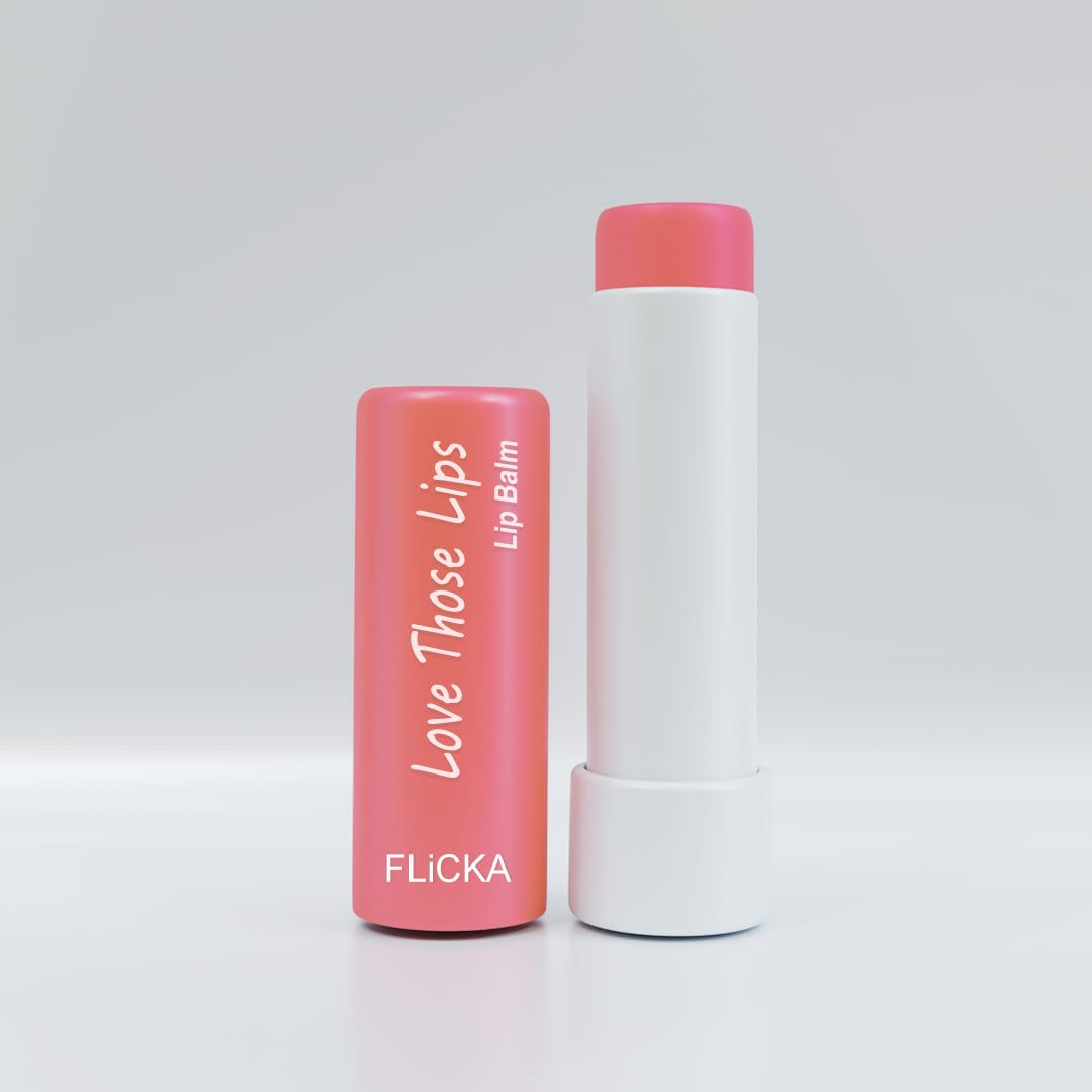 FLiCKA Love Those Lips Lip Balm 01 Peach - Hydrating, Moisturizing & Nourishing Lip Care - Best Lip Balm for Soft, Smooth & Healthy Lips - Natural & Vegan Formula-image-38