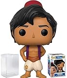 Funko Pop! Disney: Aladdin - Figura de vinilo de Aladdin (con funda protectora de caja de pop)...