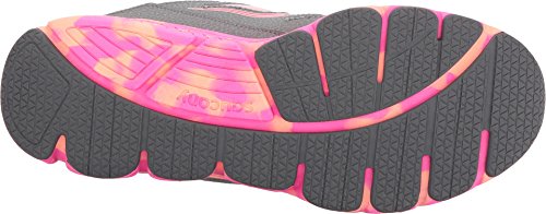Saucony Kotaro 4 A/C Sneaker (Little Kid/Big Kid), Grey/Orange, 3 M US Little Kid